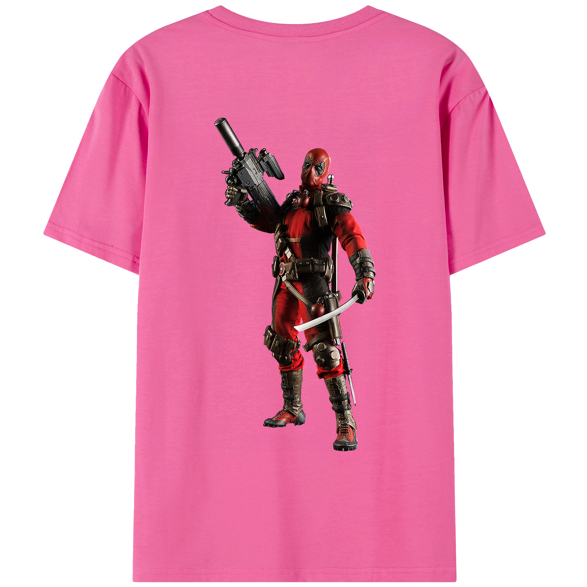 （画像用） Deadpool デッドプール レディース半袖Tシャツ(バックプリント)